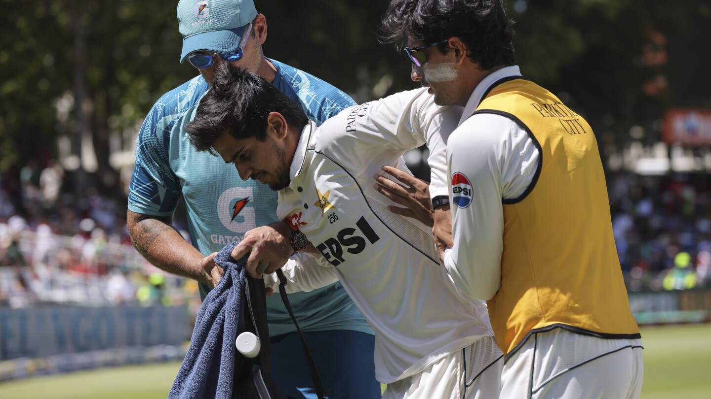 Saim Ayub Fractures Ankle in South Africa Test