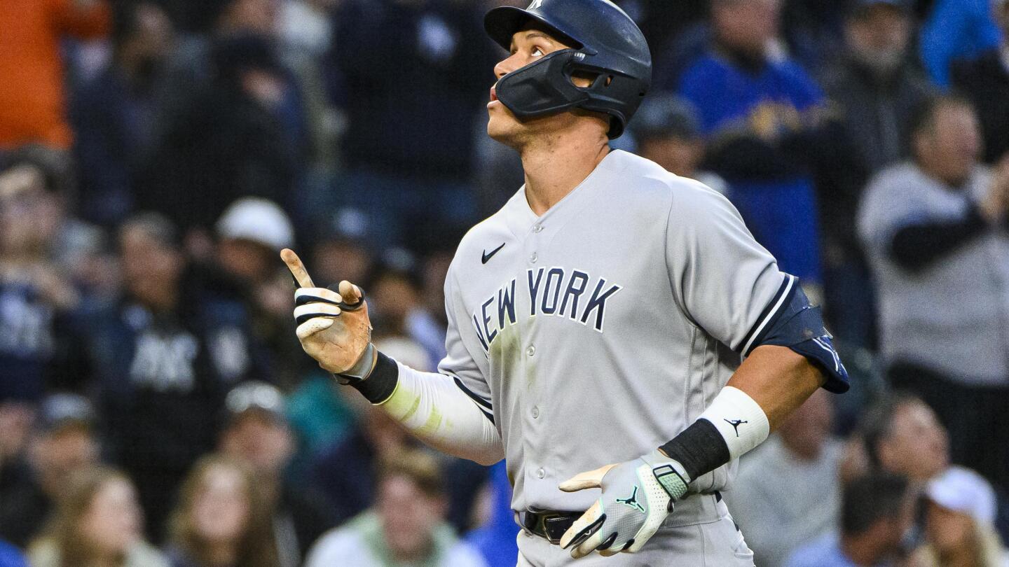 Aaron Judge hits 43rd HR, Yankees beat Mariners 7-2 - Seattle Sports