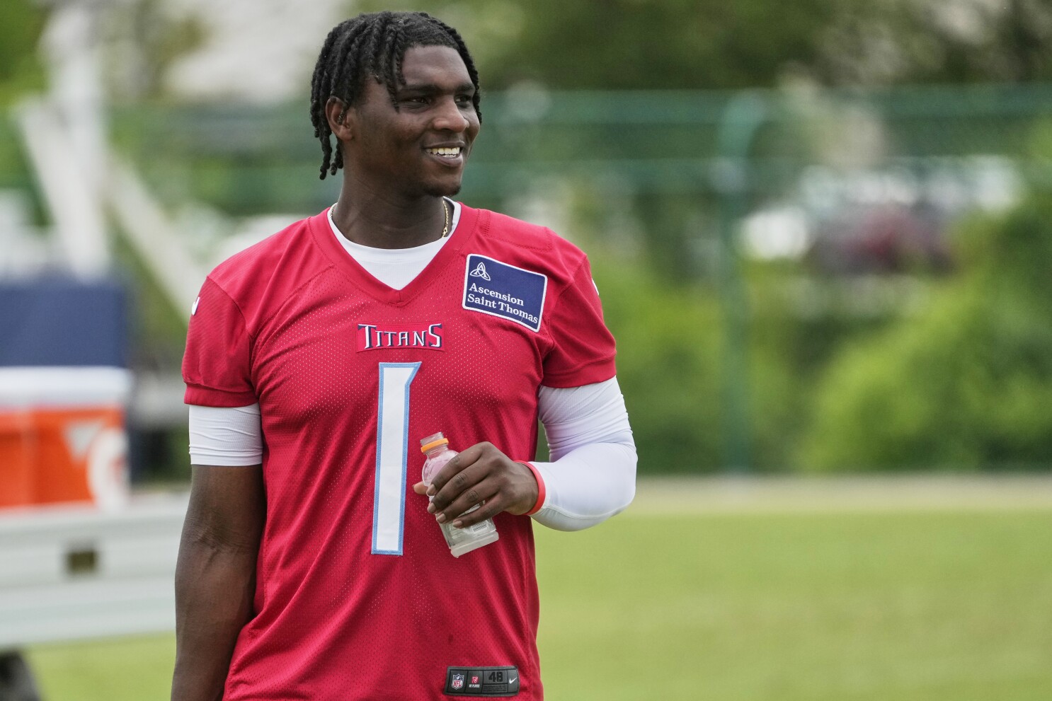 Titans coach Brian Callahan trying to temper expectations for rookie QB Cam Ward