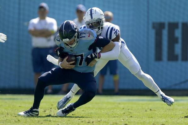 Titans QB Ryan Tannehill in walking boot after beating Colts