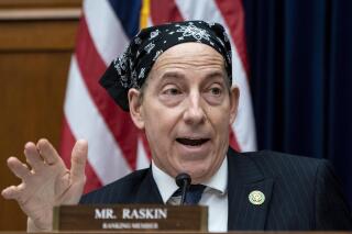 Rep. Jamie Raskin of Maryland, the top Democrat on the House Oversight Committee, offers amendments to the operating rules of the panel during an organizational meeting for the 118th Congress, at the Capitol in Washington, Tuesday, Jan. 31, 2023. A misleading rumor suggested Raskin had been asked to remove his headwear on the House floor. (AP Photo/J. Scott Applewhite)