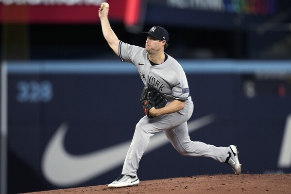 Cole pitches 2-hitter to near ERA title, Judge homers twice and Yankees  beat Blue Jays 6-0
