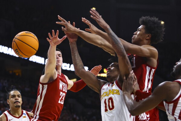 No. 2 seed Iowa St pulls away late from No. 7 seed Washington St for 67-56  win, spot in Sweet 16