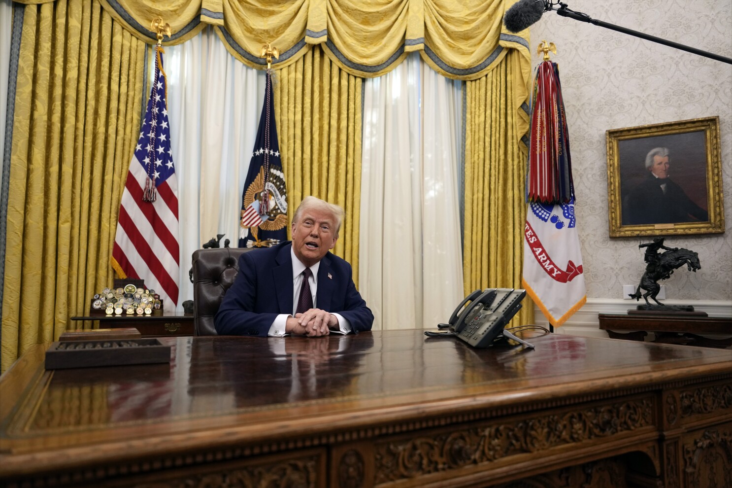 Trump sounds the same. His White House, so far, couldn't be more different 