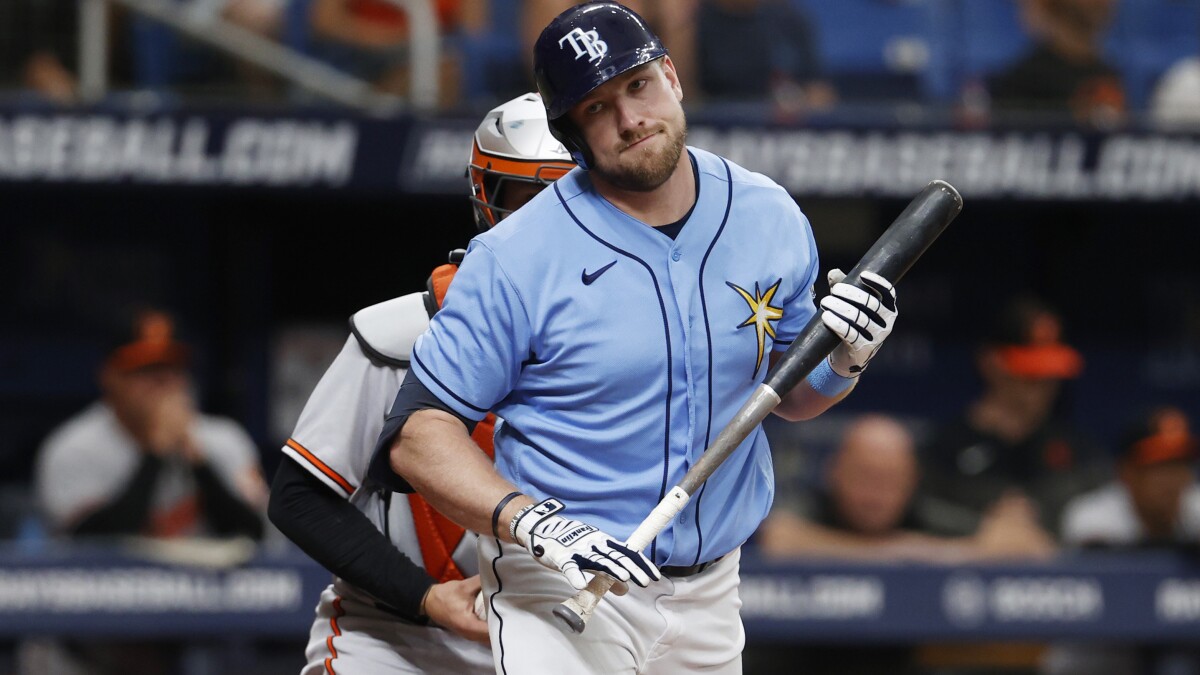 Luke Raley opens Tampa Bay Rays season, with moves from outfield