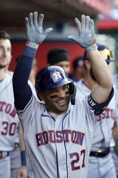 Houston Astros thump Angels 13-6. Jeremy Pena hits first major league home  run