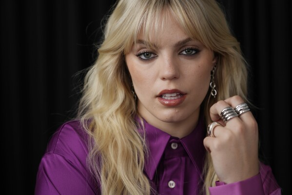 Renee Rapp poses for a portrait on Monday, Nov. 20, 2023, in Los Angeles. Rapp has been named one of The Associated Press' Breakthrough Entertainers of 2023. (AP Photo/Chris Pizzello)