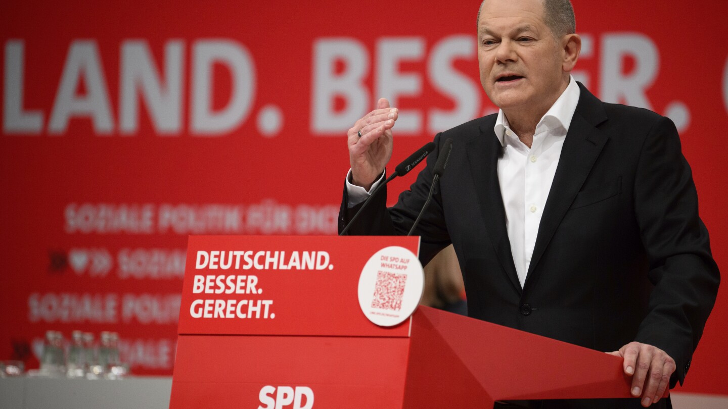 БЕРЛИН АП — Германският канцлер Олаф Шолц каза в събота