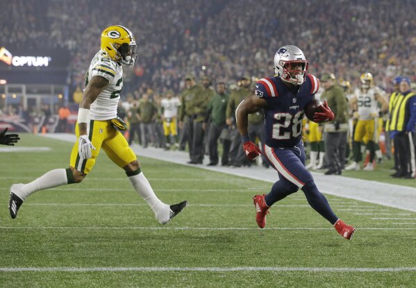 James White - NFL: Green Bay Packers at New England Patriots