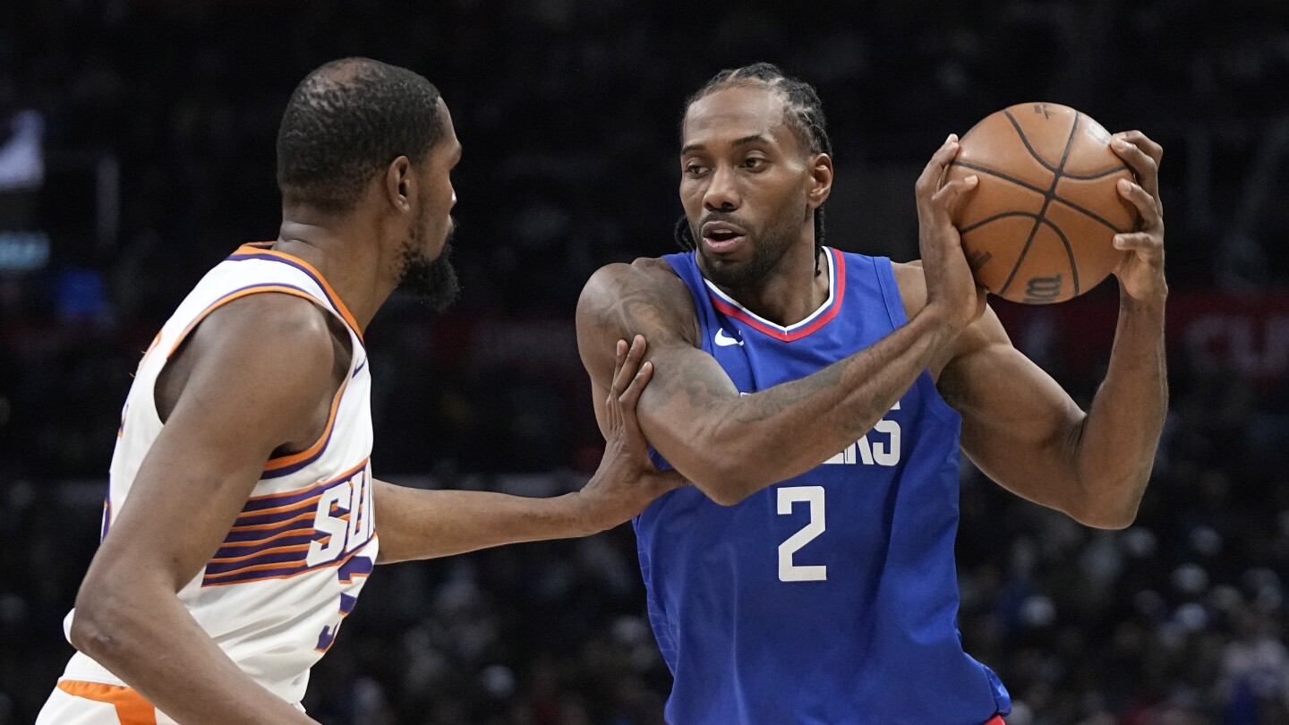 The Clippers signed 2-time NBA Finals MVP Leonard to a 3-year extension worth 2.3 million per AP source.
