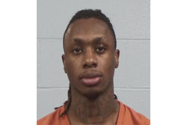 This photo provided by Williamson County Sheriff’s Office on Saturday, March 8, 2025 shows Xavier Worthy. (Williamson County Sheriff’s Office via AP)