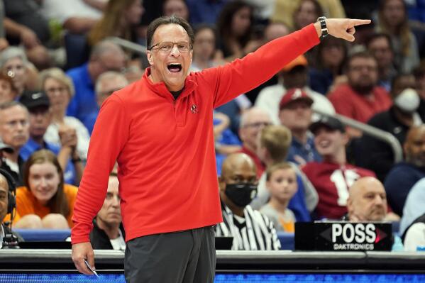 Georgia coach Tom Crean calls a play against Vanderbilt during the first half of an NCAA college basketball game in the Southeastern Conference men's tournament Wednesday, March 9, 2022, in Tampa, Fla. (AP Photo/Chris O'Meara)