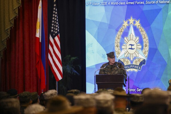 U.S. Marine Corps Lieutenant General William Jurney, U.S. Exercise Director speaks during the opening ceremonies of the 