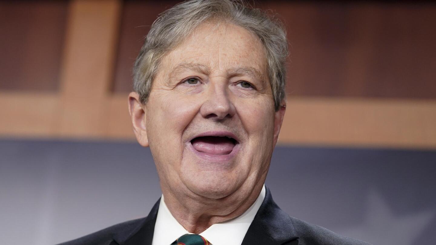 Sen. John Kennedy tells supporters he won't run for governor | AP News