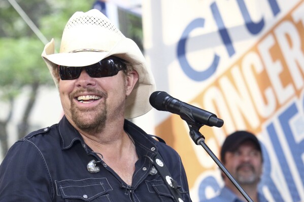 FILE - Country music recording artist Toby Keith performs on NBC's Today show at Rockefeller Plaza on Friday, July 5, 2019, in New York. Keith, the Country music singer-songwriter has died. A statement posted on his website says Keith, who was battling stomach cancer, died peacefully Monday, Feb. 5, 2024 surrounded by his family. (Photo by Greg Allen/Invision/麻豆传媒app, File)