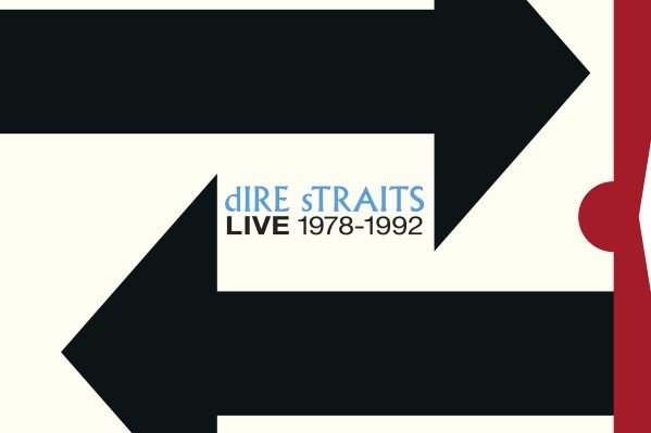 This cover image released by Rhino Records shows the box set cover for “Dire Straits Live 1978-1992." (Rhino Records via AP)