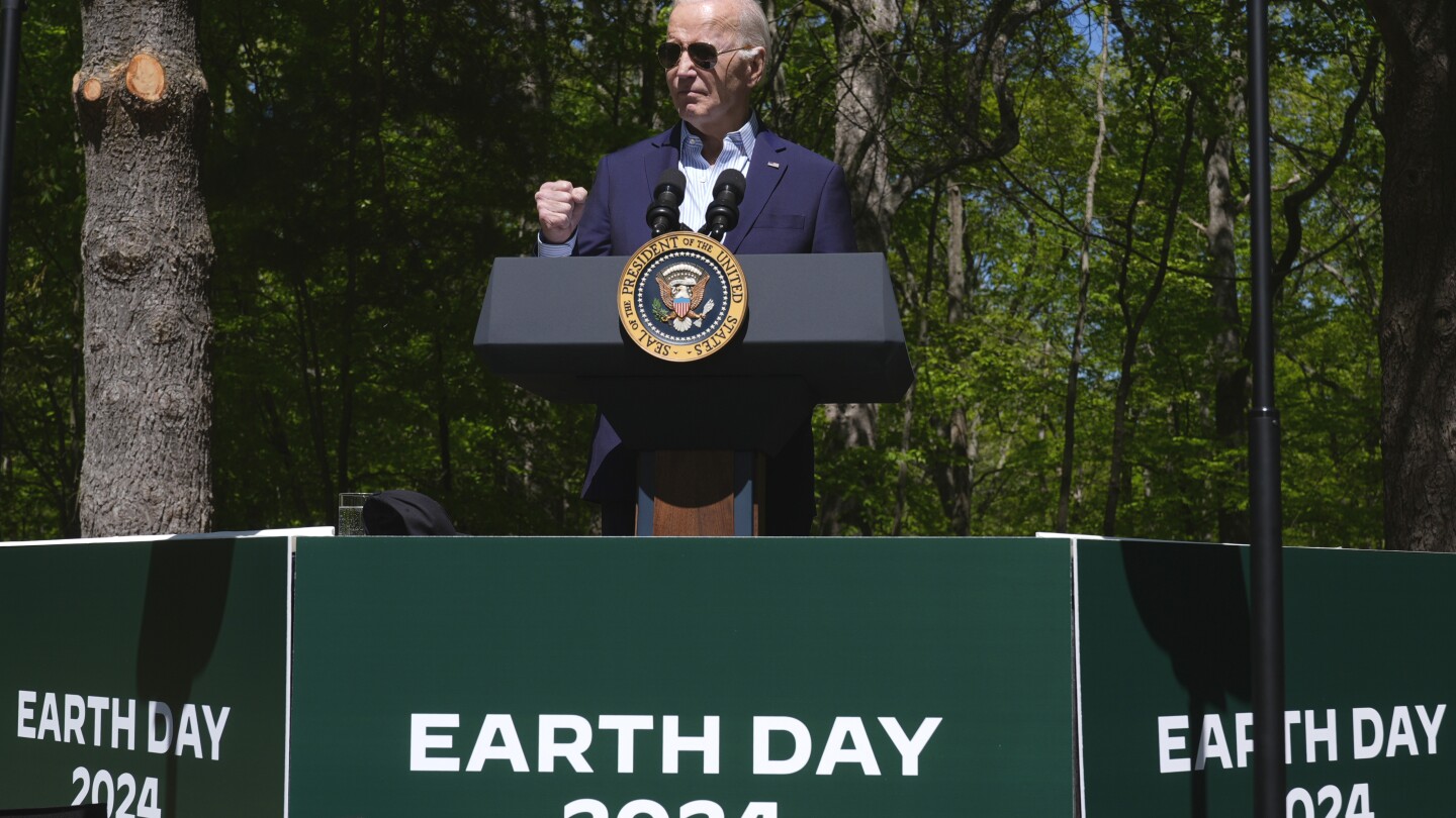 Biden marks Earth Day by going after GOP, announcing  billion in federal solar power grants