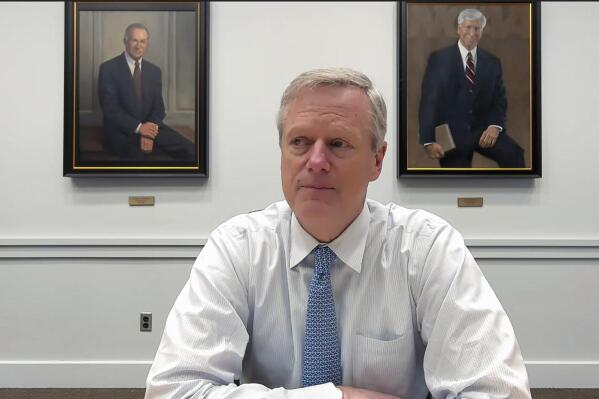 This photo from video shows NCAA president Charlie Baker. Former Massachusetts Gov. Charlie Baker is starting his new job as president of the NCAA this week. Baker says the NCAA needs help from Congress in the form of a federal law to govern NIL. But Baker brings a different way of thinking about regulating NIL. He views the athletes as the consumers in a burgeoning market that lacks transparency and is littered with unqualified and even unscrupulous actors. (AP Photo/Ralph Russo)