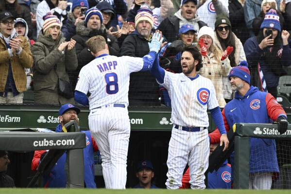 Ian Happ Game-Used Jersey - Happ 1 RBI - Cubs at Padres - 6/2/23