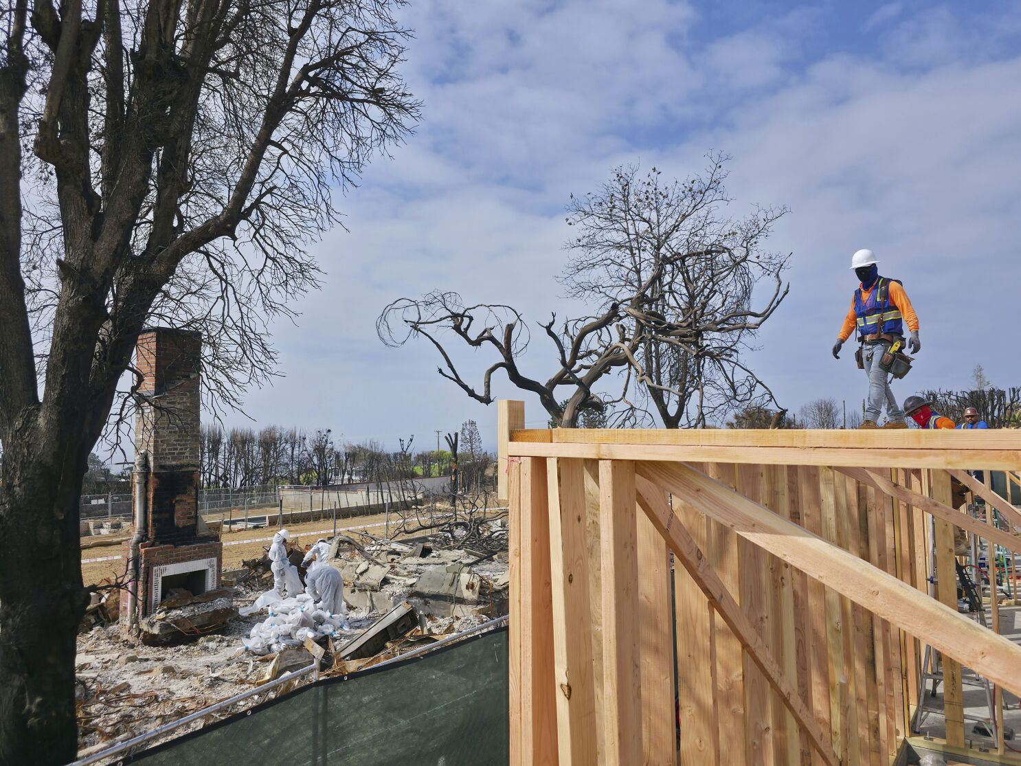 In the wake of Los Angeles fires, residents begin to rebuild