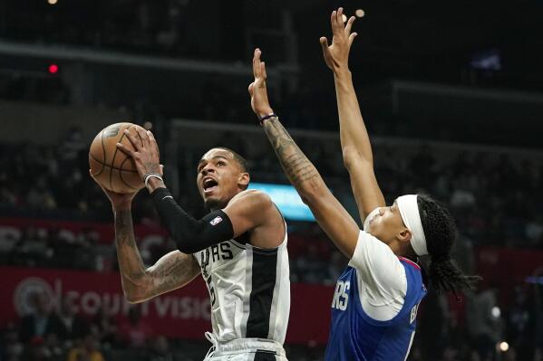 Los Angeles Clippers guard Reggie Jackson (1) shoots against San