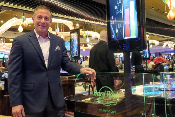 Anthony Faranca, the general manager of the Hard Rock casino in Atlantic City, N.J., poses on Aug. 8, 2022. Faranca take over as the casino's president on Sept. 1. (AP Photo/Wayne Parry)