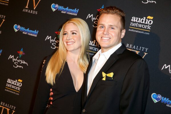 Heidi Montag, left, and Spencer Pratt arrive at the 3rd Annual Reality TV Awards at the Avalon Hollywood on Wednesday, May 13, 2015, in Los Angeles. (Photo by Rich Fury/Invision/AP)