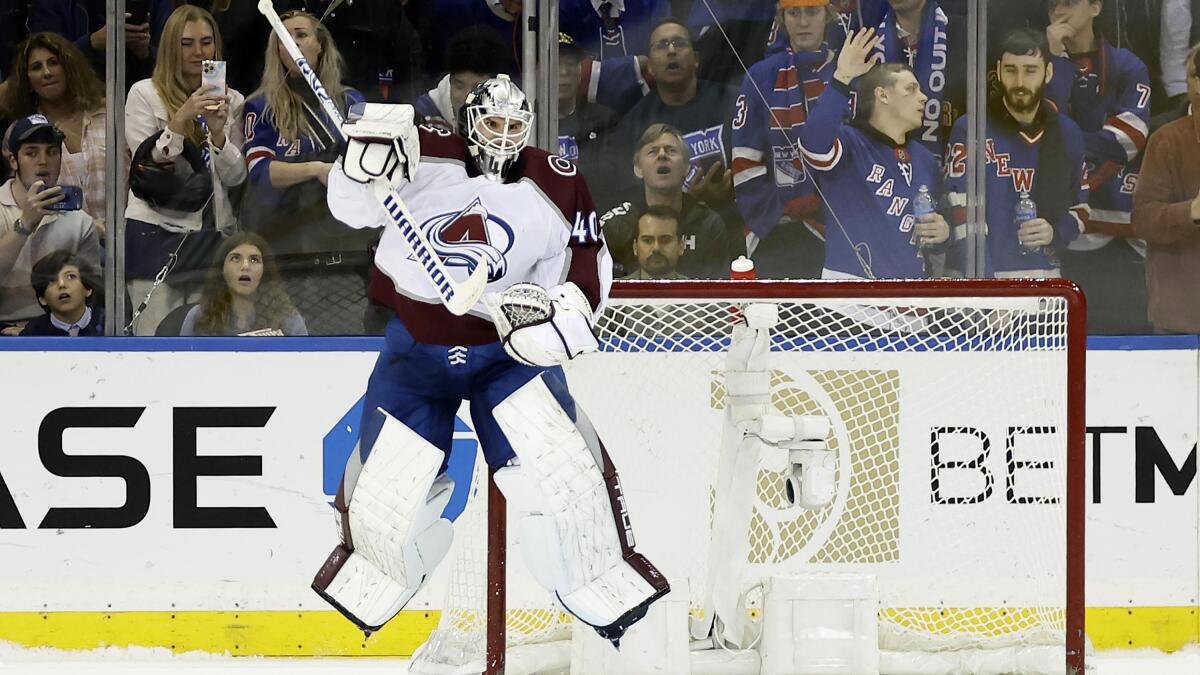 Rodrigues, Georgiev lead Avalanche past Rangers, 3-2 in SO - The