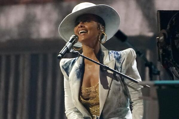 FILE - Alicia Keys performs at the Billboard Music Awards in Los Angeles on May 20, 2021. Keys' “Songs In A Minor," released in 2001, is among the 25 songs, albums, historical recordings being inducted into the National Recording Registry.  (AP Photo/Chris Pizzello, File)