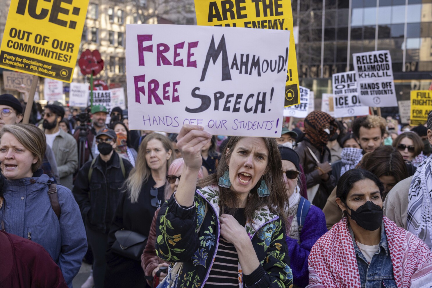 Critics say Trump threatens free speech amid arrest of Mahmoud Khalil