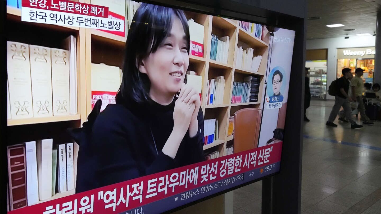 South Koreans react with joy and amazement to writer Han Kang’s Nobel Prize