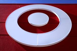 File - The bullseye logo on a Target store is shown in the South Bay neighborhood of Boston, on Feb. 28, 2022. Target reports earnings on Wednesday. (AP Photo/Charles Krupa, File)