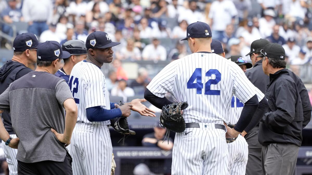 Yankees 'trying to stay vigilant' days after SECOND pitcher was nearly  tossed for doctoring balls