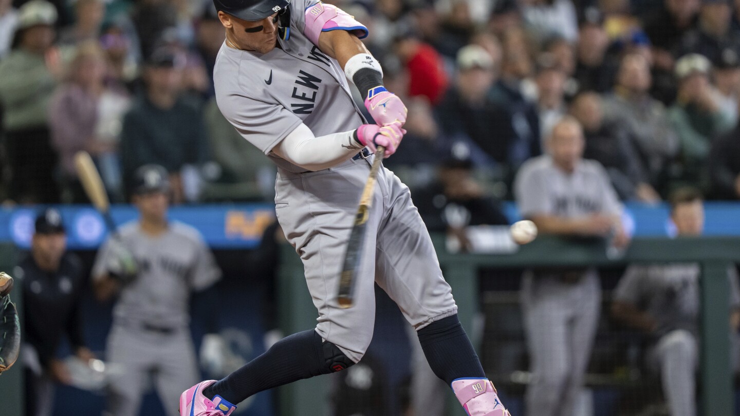 Aaron Judge Hits 15th Homer, Yankees Beat Mariners 3-2