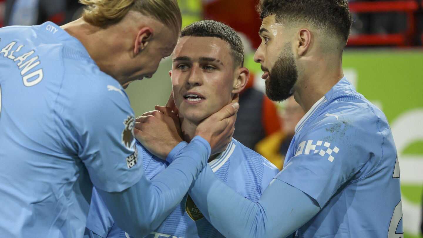 Foden’s hat trick leads Man City recovery in win over Brentford in EPL