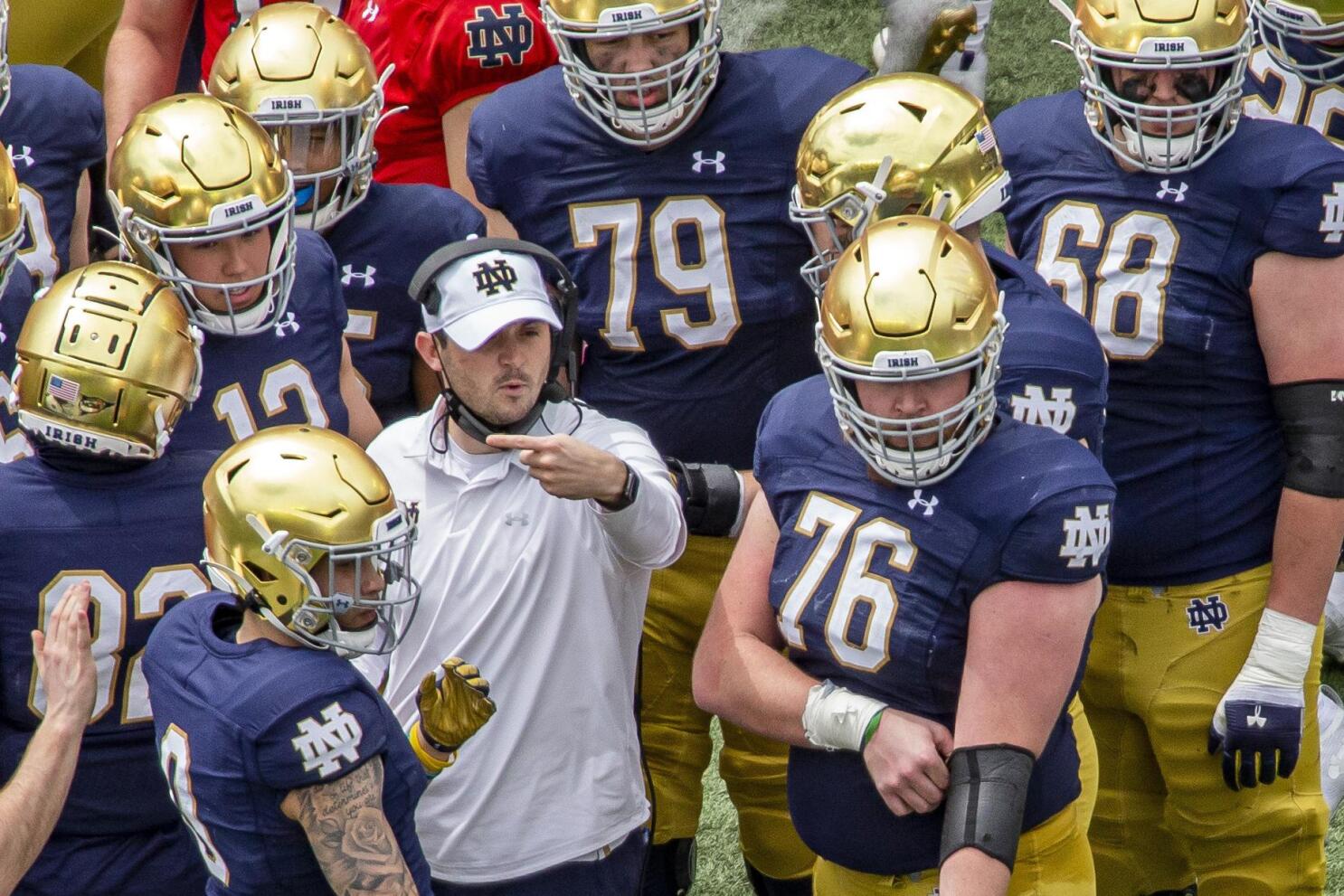 No. 9 Notre Dame out to score more points with new QB, line