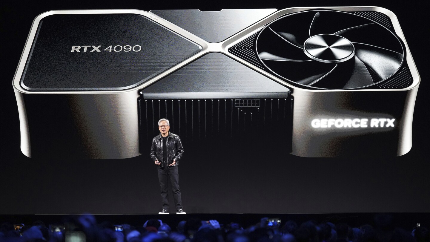 Nvidia sales surge in the fourth quarter on demand for AI chips
