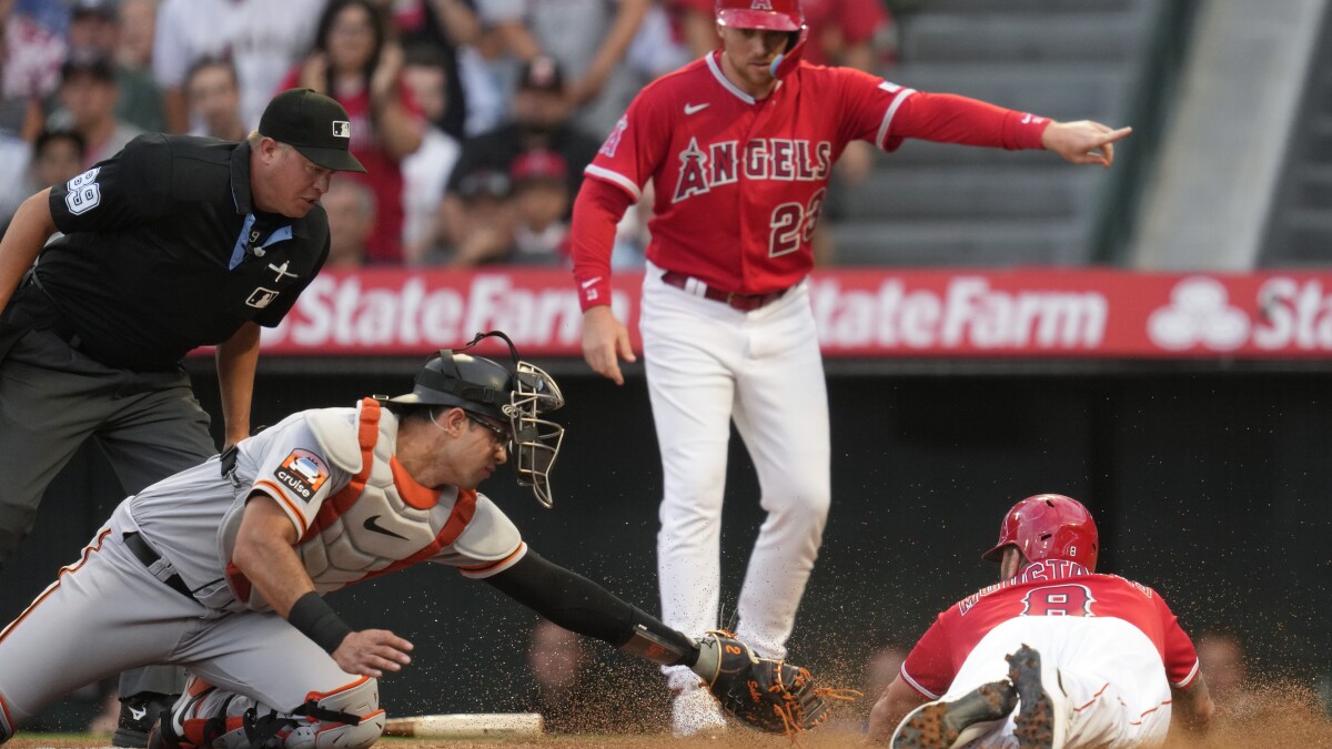 Drury has 3 hits, Giolito wins first home start as Angels beat Giants 7-5  to snap 7-game skid
