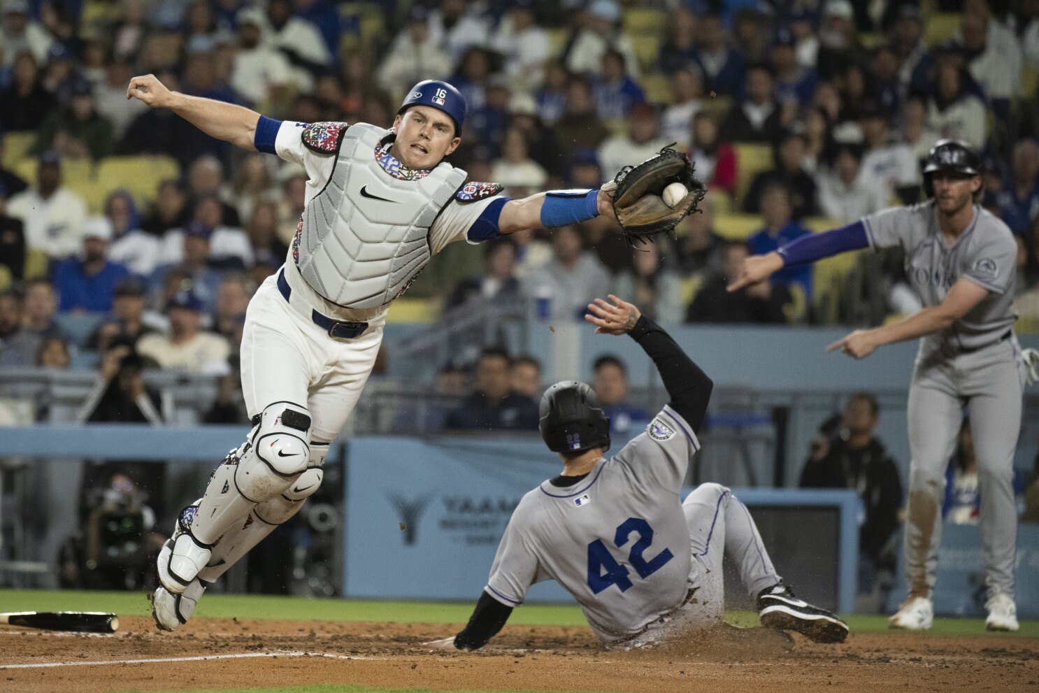 Will Smith's 3-run homer sends Dodgers over major league-worst Rockies 6-2