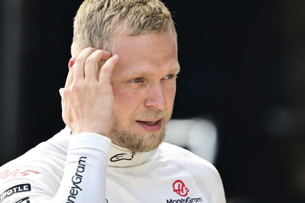 FILE - Haas driver Kevin Magnussen of Denmark walks at the Red Bull Ring racetrack in Spielberg, Austria, Saturday, June 29, 2024. (ĢӰԺ Photo/Christian Bruna, Pool, File)