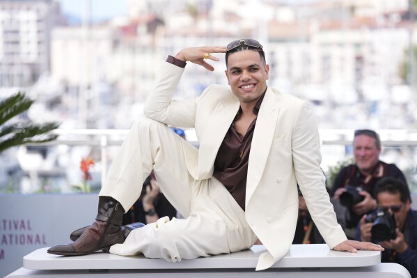 Ziad Zaza poses for photographers at the photo call for the film 'Aisha Can't Fly Away' at the 78th international film festival, Cannes, southern France, Wednesday, May 21, 2025. (Photo by Lewis Joly/Invision/AP)