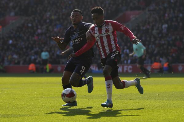 Crystal Palace's Tyrick Mitchell and Southampton's Kyle Walker