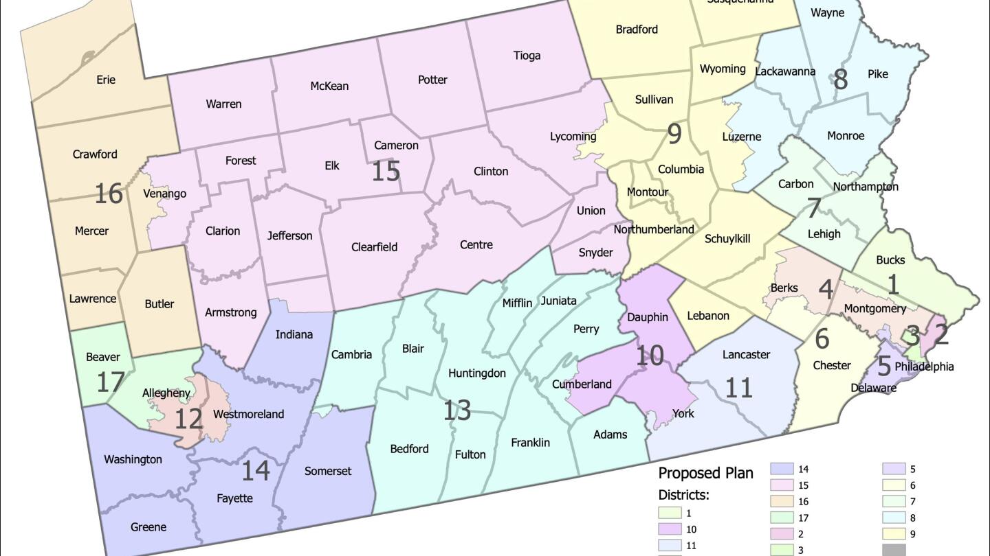 Pennsylvania high court picks new map of US House districts | AP News