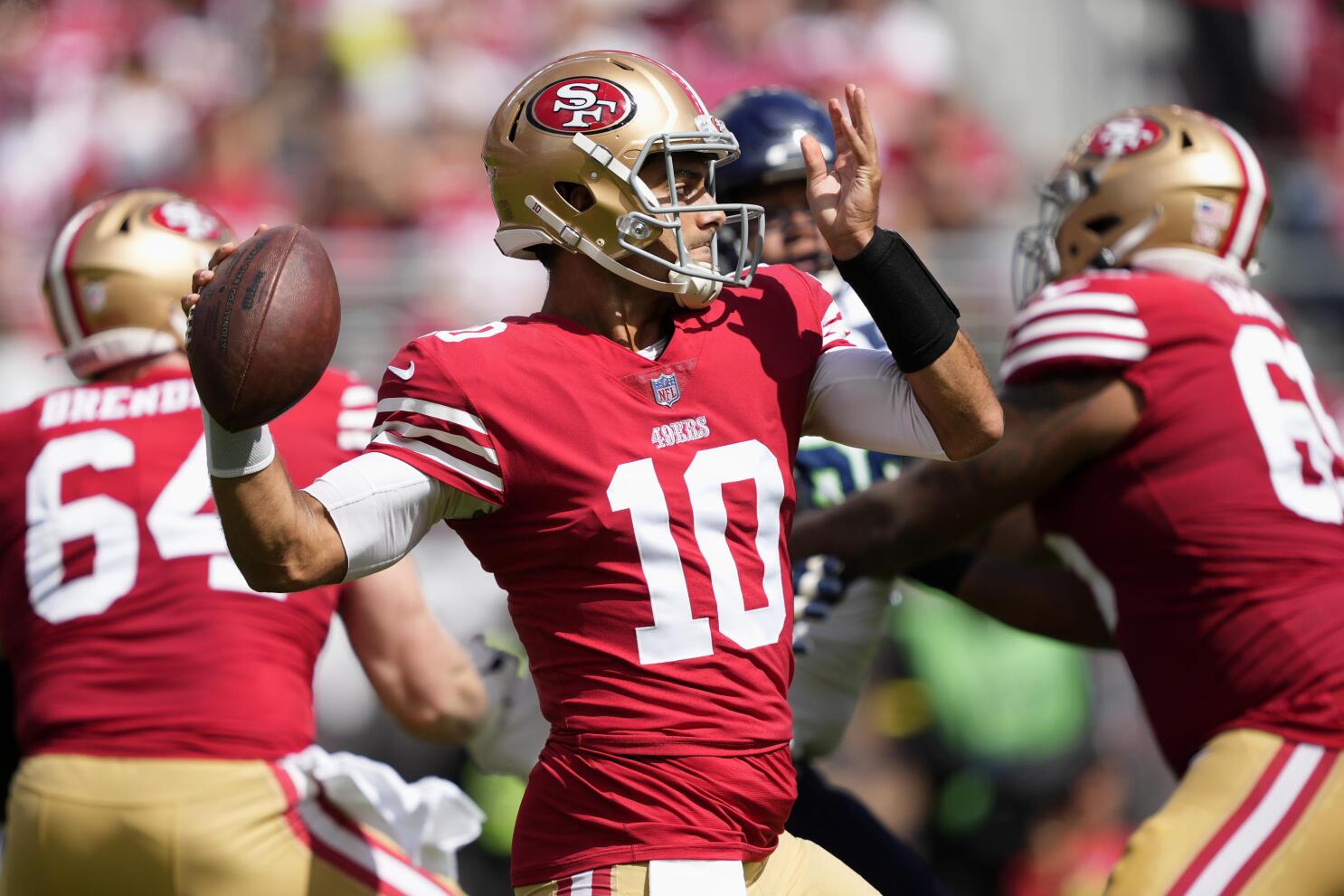 Garoppolo comes off bench to lead 49ers past Seahawks 27-7