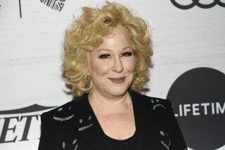 FILE - Bette Midler attends Variety's Power of Women: New York on April 5, 2019, in New York. Midler is using words and pictures to tell a New York story. Random House Books for Young Readers said Thursday that Midler's picture book will be called "The Tale of the Mandarin Duck." It will be published Feb. 16. (Photo by Evan Agostini/Invision/AP, File)