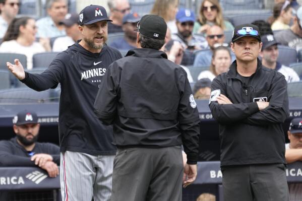 Baldelli ejected, German stays in game after ump check | AP News