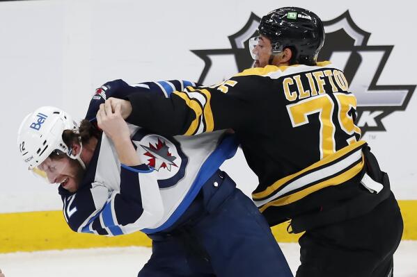 David Pastrnak's power-play goal lifts Bruins over Jets in Boston