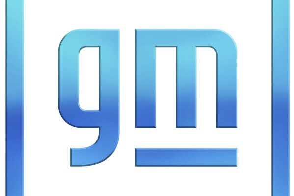 This image provided by General Motors shows the new company logo.  General Motors is changing its corporate logo and starting an electric vehicle marketing campaign as it tries to refurbish its image from a maker of gas-powered pickups and SUVs to a clean vehicle company. The 112-year-old Detroit automaker says, Friday, Jan. 8, 2021, the campaign will show GM’s progressive company vision as it promises to roll out 30 new battery-powered vehicles globally by the end of 2025. (General Motors via AP)