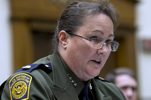 
              In this Feb. 26, 2019, photo, U.S. Border Patrol Customs and Border Protection Chief Carla Provost testifies before the House Judiciary Committee on Capitol Hill in Washington, Tuesday, Feb. 26, 2019. 
 Firearms use by U.S. Customs and Border Protection officers and agents has reached a record low. According to data obtained by The Associated Press, there were 15 instances in which officers and agents used firearms during the budget year 2018. (AP Photo/Jose Luis Magana)
            