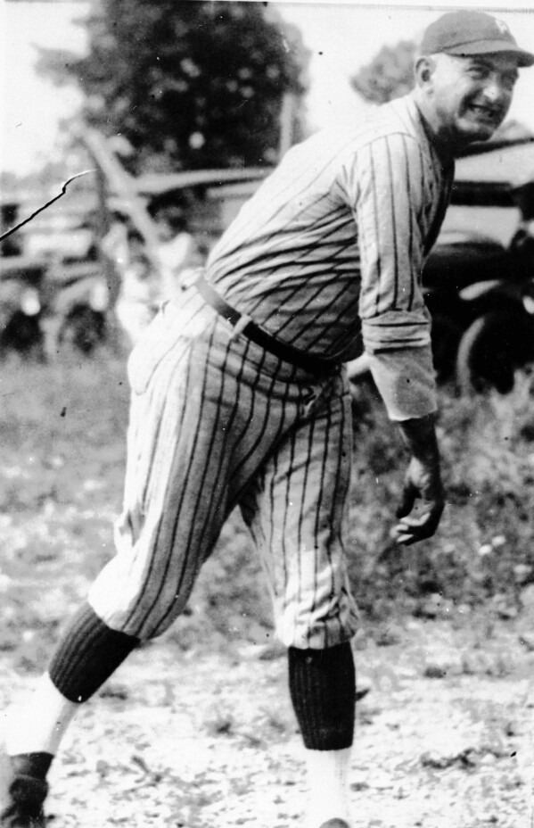 This undated file photo shows baseball player player Shoeless Joe Jackson. (AP Photo/File)